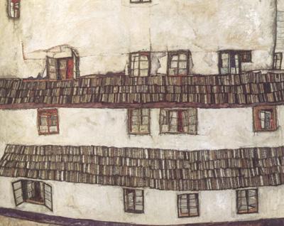 Egon Schiele Faqade of a House (mk12) oil painting image